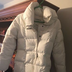 Women’s Lacoste White Down Jacket
